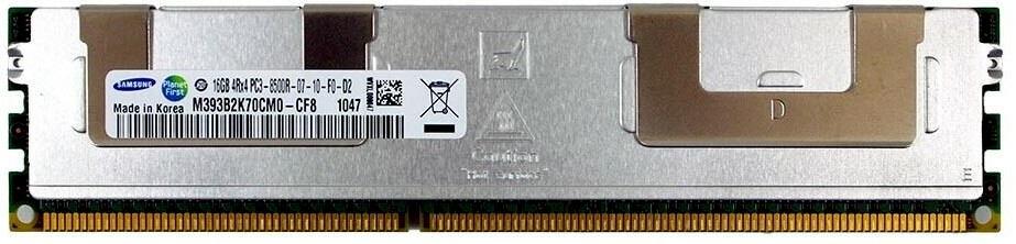 Samsung 16GB 4Rx4 PC3-8500R DDR3 1066 MHz ECC REGISTERED RDIMM 