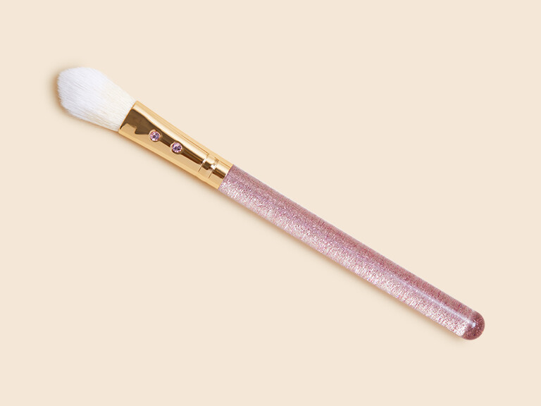 SLMISSGLAM Brush SG62 Blush Highlight Contour Jeweled Rose Gold Glitter