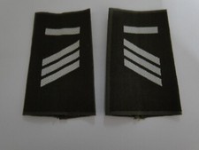 1 Paar Bundeswehr Rangschlaufen Haupt-Gefreiter  UA weiß in Oliv