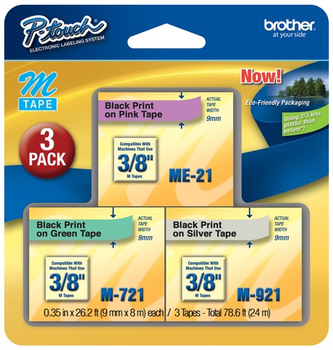 Brother PT-70 P-touch Tapes: Select Size & M Tape Color for PT70 Label Maker - Picture 16 of 16