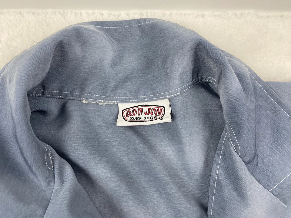 Camisa hawaiana Ron Jon Surf Shop blanca azul piña para hombre talla grande Foto 2 de 4