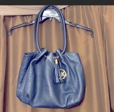 MICHAEL Michael Kors Astor Large Ring Tote Bag Hobo Purse Blue 325