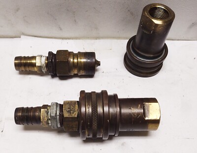 (2 SETS) Foster H6 Quick Connect Coupler 3/4 NPT Brass W/Foster K6S ...