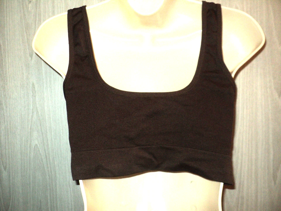 NEW Coobie Bra Sports Comfort Mastectomy Plus Pads Brown Sz XL (Runs Smaller) — 第 2/3 张图片