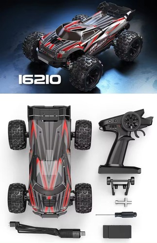 MJX 2.4G 4WD 16210 Hyper Go 1/16 2S LiPo Brushless RC Car Truck Toys +70klm/hr - Foto 16 di 23