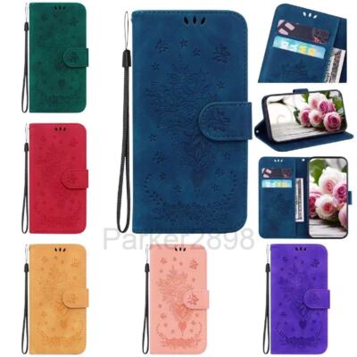 Case for Samsung S22 S21 S20 Ultra Plus FE S10 S9 S8 Leather Wallet Card Pattern