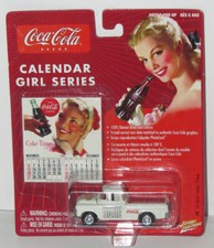 CocaCola Johnny Lightning Calendar Girl Series #9 '55 Chevy Pickup  1:64 scale