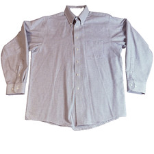 Arrow Men's Plaid Oxford Dress Shirt Wrinkle Free 16.5 x 34/35