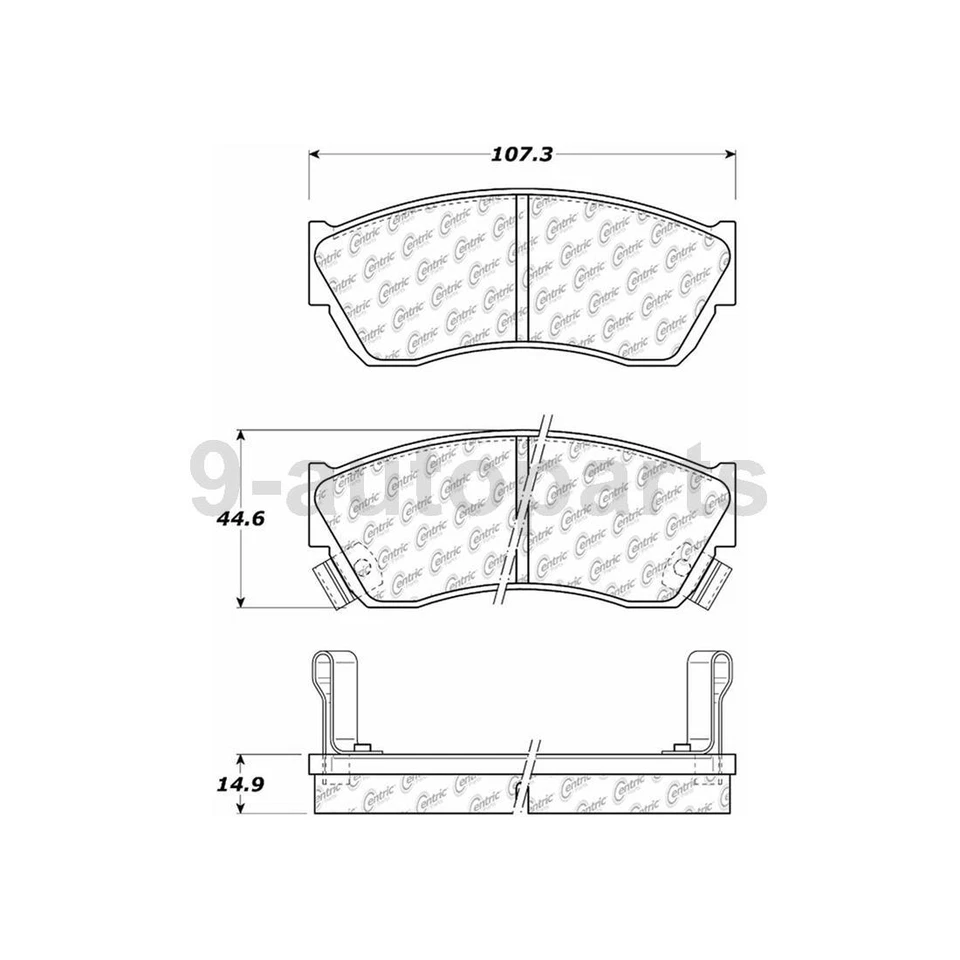 Rotores de freno de disco delanteros + pastillas de freno de cerámica para Metro Chevrolet 1992-2001 Foto 2 de 4
