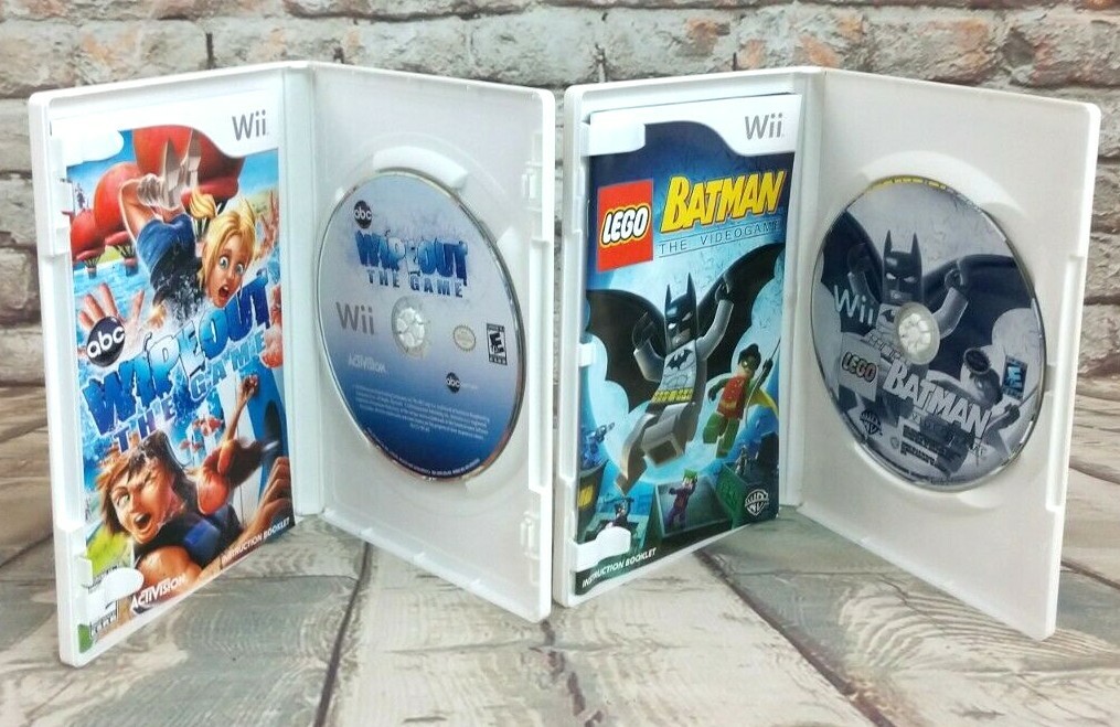 Nintendo Wii Video Game Bundle ~ ABC Wipeout & Lego Batman The