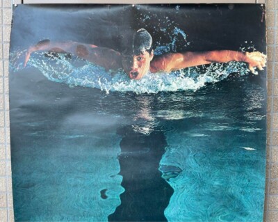 1964 Tokyo Olympics official Poster B1 Swimming Yusaku Kamekura