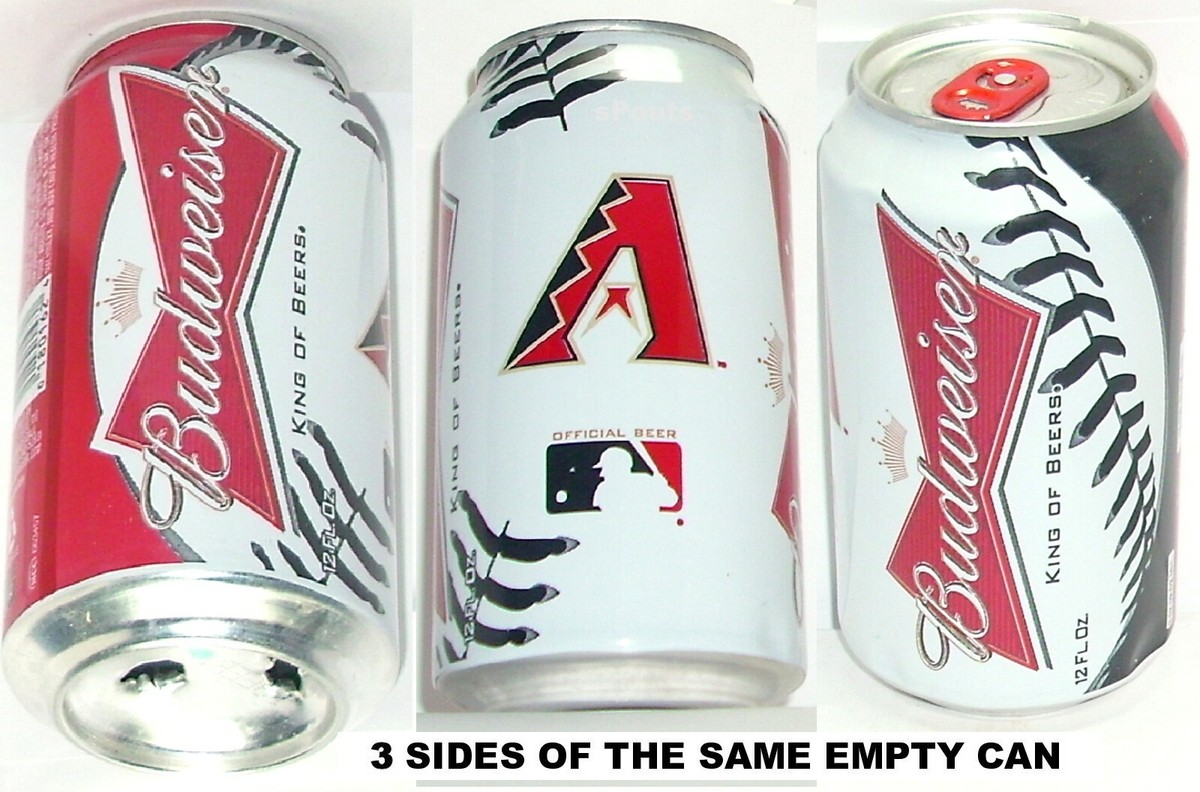 EMPTY FANG BEER CAN 2013 ARIZONA DIAMONDBACKS BASEBALL BUDWEISER