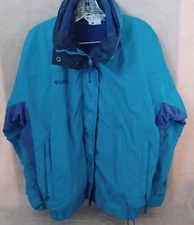 Columbia Bugaboo Women's Medium Winter Ski Jacket Coat Blue/purple w/ Fleece
