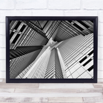 Narrow Sky Building Japan Perspective Fluchtpunkt Wandkunstdruck