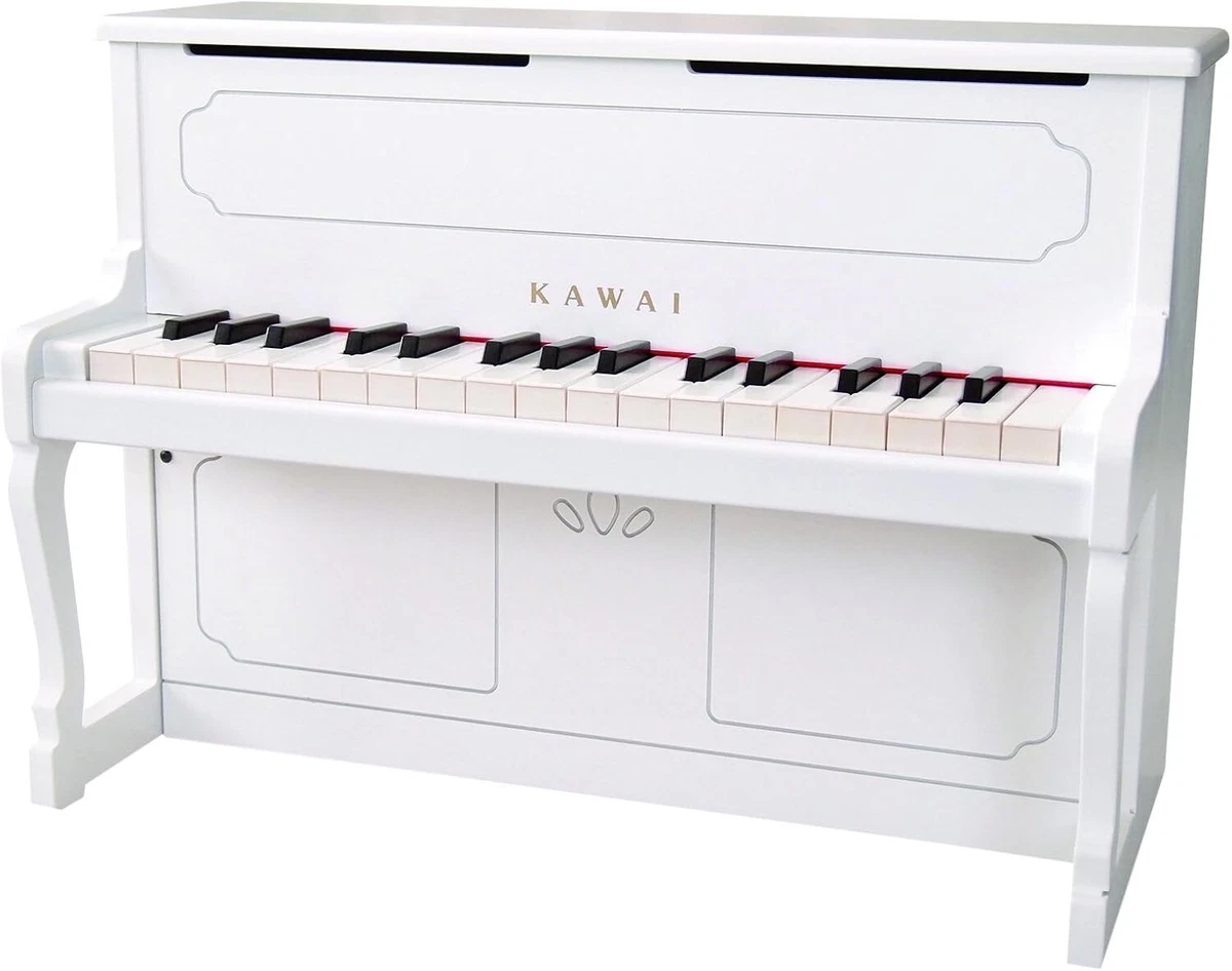 KAWAI 1152 Mini Piano Vertical Juguete Blanco 32 Teclas F5-C8 para Niños Hech...