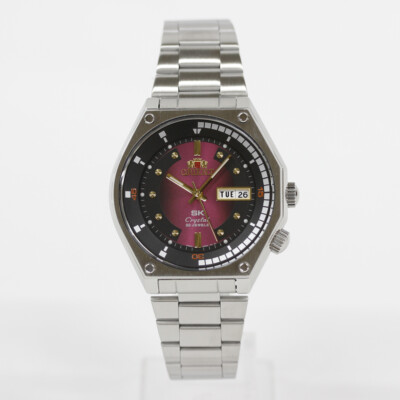 ORIENT SK RN-AA0B02R Analog Quartz Mineral Crystal Wine red (gradation) Silver