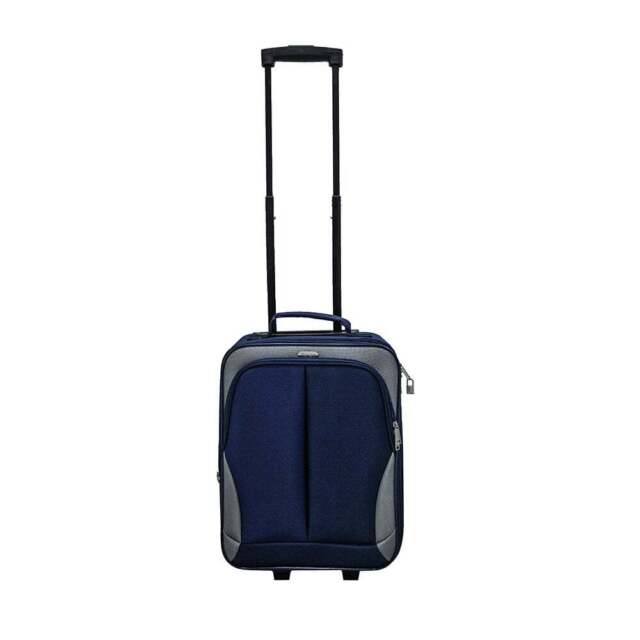 Voyager 900D EVA Navy &amp; Grey 2 Wheel Suitcase Wheeled Case Luggage Travel Bag BH10713