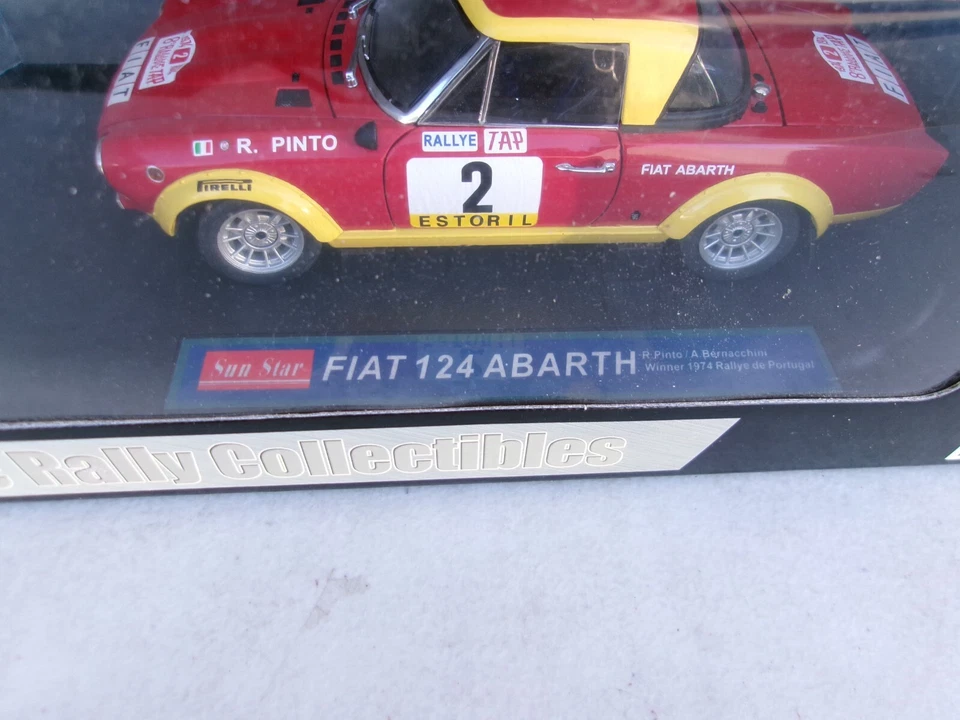 1:18 ЛИТЫЕ МОДЕЛИ FIAT 124 ABARTH 1974 ГРАН-ПРИ ПОРТУГАЛИИ SUNSTAR - Изображение 2 из 4