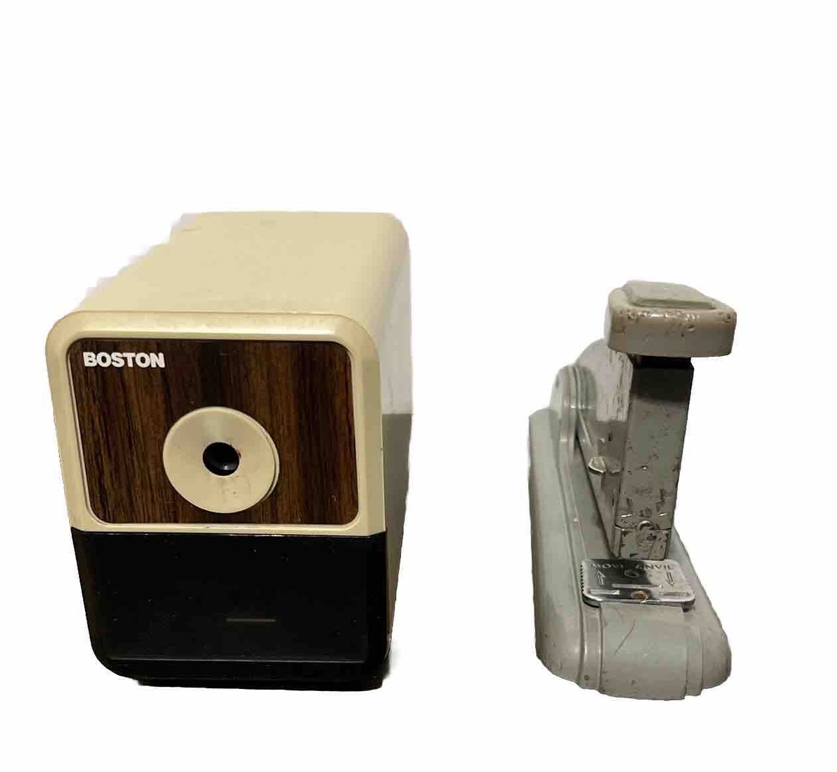 Vintage Boston Electric Pencil Sharpener Model 18 & Swingline