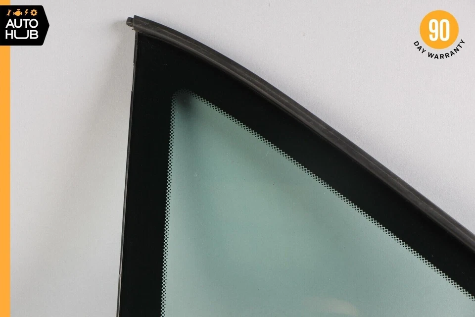 90-02 Mercedes R129 SL500 300SL trasero izquierdo techo rígido cuarto ventana vidrio OEM Foto 2 de 4