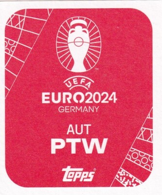 Topps UEFA Euro 2024 Purple Parallel Star Player SP Signature Gold Foil Sticker