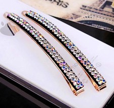 USA Quality Bobby Pin Hair Clip using Swarovski Crystal Hairpin Simple Silver AB