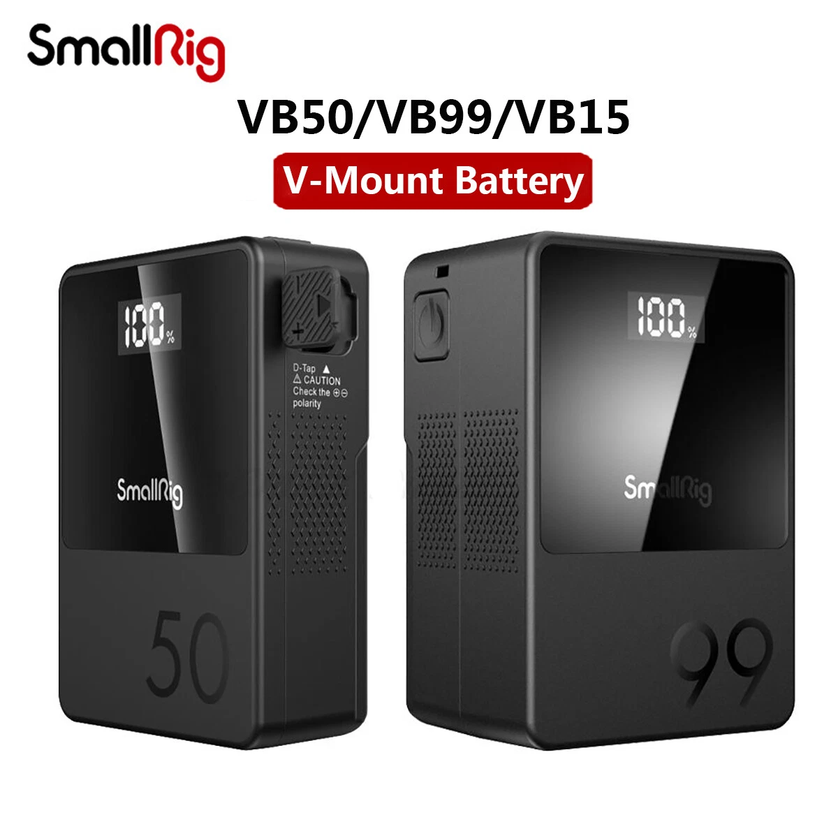 SmallRig VB50 VB99 VB155 Mini V-Mount Battery 50/99/155WH USB-C PD Fast Charging