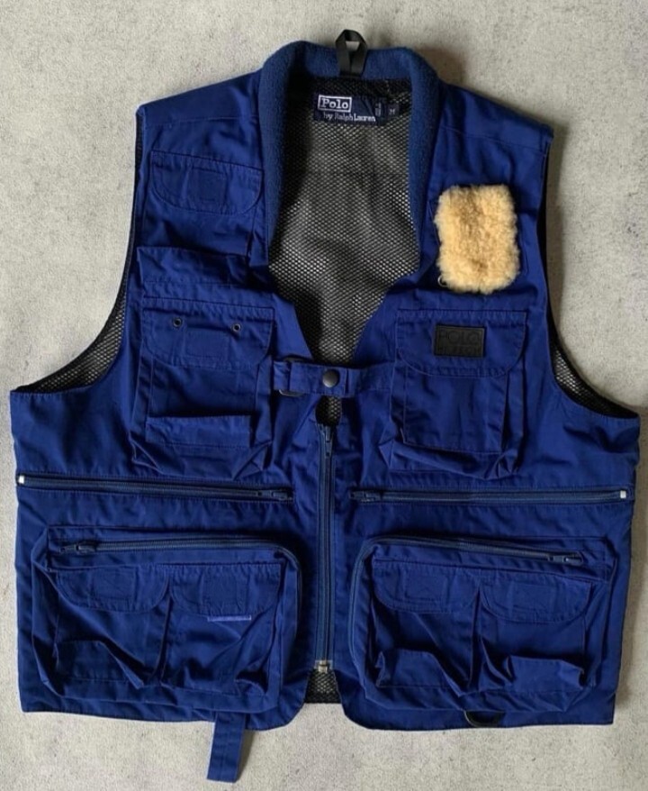 ラルフローレン　Hi teck ベスト ラルフローレン ''POLO HI TECH'' フィッシングベスト ブルー