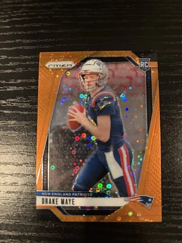 2024 Panini Prizm - Rookies Drake Maye #329 Disco Prizm (RC)