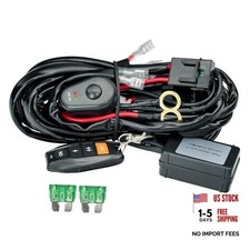 LED Lights Bar Wire Harness Kit with Remote Control 2Leads with Remote Control