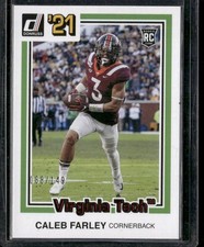 2021 Panini Chronicles Draft Picks #28 Caleb Farley Red #/149