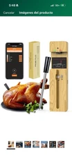 Wireless Meat Thermometer Bluetooth with Ceramic Probe: Waterproof Digital Meat