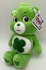 NWT Care Bears “Good Luck Bear” Green 10” Plush Toy Basic Fun 2021