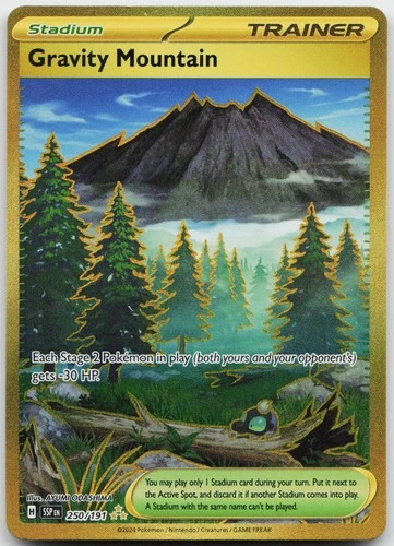 Gravity Mountain 250/191 Hyper Rare Surging Sparks Pokemon Holo Near Mint