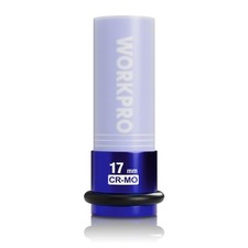 Workpro 12 Drive Lug Nut Impact Duty Socket 17mm Deep Thin Wall Socket 6 Point