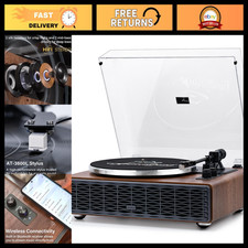 Vinyl Record Player with Bluetooth 5.4, Built-in Speakers, Retro Design, Audio S