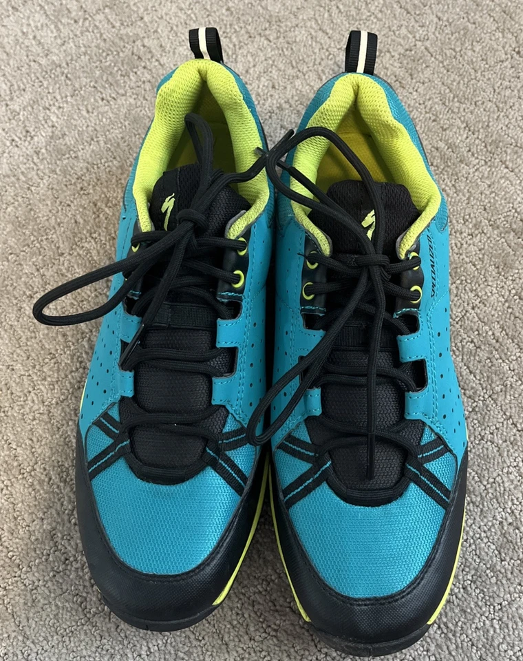 Zapatos de bicicleta de montaña Specialized Tahoe para mujer, turquesa talla EE. UU. 10,5 UE 42 Foto 2 de 4