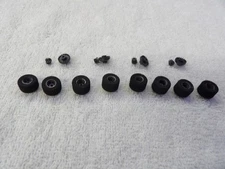 (new) aurora g plus ho slot car rear wheels and tires crown and pinon set