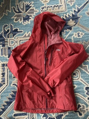 Outdoor Research Helium II Jacket Packable Women Small Red Waterproof Lite