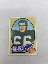 1970 Topps #168 Bill Bergey rookie football card. rookie card picture