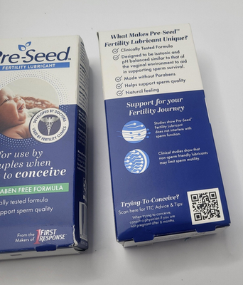 Pre-Seed Fertility Lubricant 1.4 Oz 2 Pack Water-Based Paraben Glycerin  Free | eBay