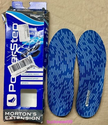 PowerStep Morton's Extension Full Length Insoles Men's 8-8.5E/ Women's 10-10.5E