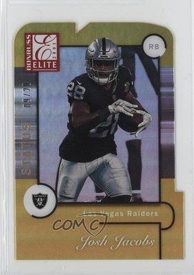 2021 Panini Donruss Elite 2001 Elite Status Die-Cut 9/28 Josh Jacobs #24 4f5