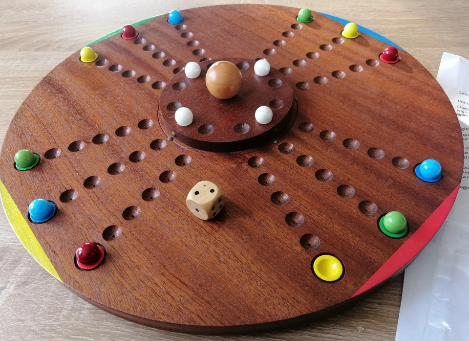 Jeu en Bois Tourné "Ver'One" - Fabrication Artisanale - 2 à 4 Joueurs - Photo 1/4