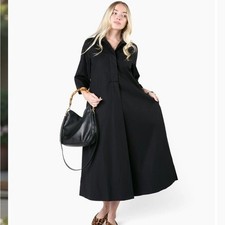 Quiet culture Weekender Caftan Dress - Midnight black sz L/XLNew without tags