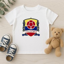 Colombia Kids Soccer Jersey: Youth F tbol Fan Shirt World Cup Team Apparel