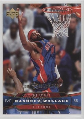 2004-05 Upper Deck Gold UD Exclusives 59/100 Rasheed Wallace #48 04br