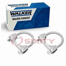 2 Pc Walker Exhaust Clamps For 1985-1986 Oldsmobile Cutlass Salon 5.0l V8 Qt