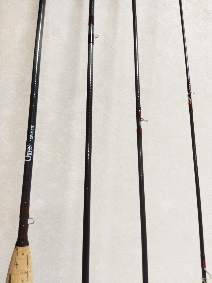 Orvis Super Fine Tight Loop 8' #4, full flex 5.5, pack rod, fly