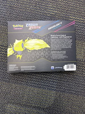 Pokemon Crown Zenith Regieleki v Collection Box Factory Sealed